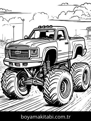 Monster Truck boyama sayfası,  coloring page, , 