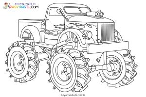 Monster Truck boyama sayfası – yaratıcılık, eğlenceli etkinlik