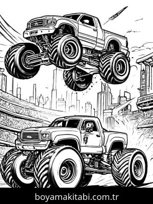 Monster Truck boyama sayfası,  coloring page, , 