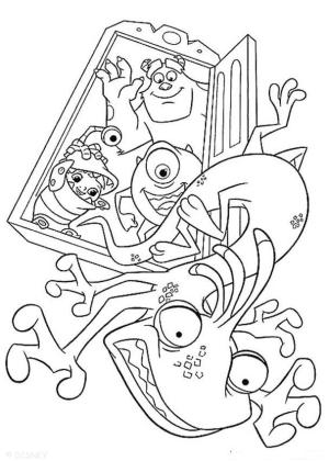 Monsters Inc. boyama sayfası,  coloring page, Randall Boggs, 