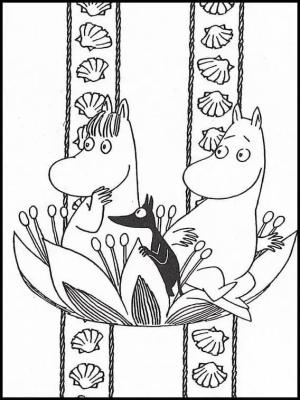 Moomin boyama sayfası,  coloring page, Çocuklar için Moomin baskısı, 