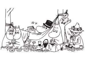 Moomin boyama sayfası,  coloring page, Çocuklar için Moomin ücretsiz baskı, 