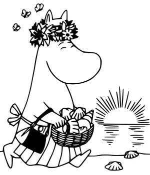 Moomin boyama sayfası,  coloring page, Moomin çocuklar için ücretsiz, 