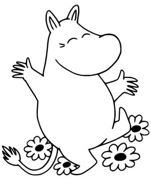 Moomin boyama sayfası,  coloring page, Moomin görüntü baskısı, 