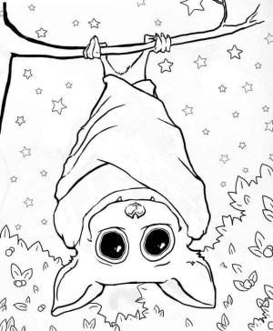 Morcego boyama sayfası,  coloring page, Normal Yarasa, 