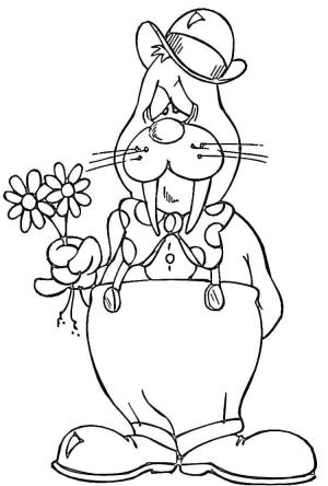 Mors boyama sayfası,  coloring page, Mors ve Çiçekler, 