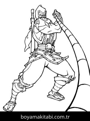Mortal Kombat boyama sayfası – eğitici aktivite, yaratıcılık