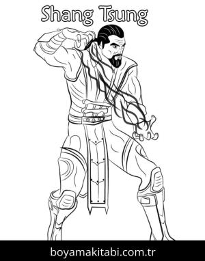 Mortal Kombat boyama sayfası – çocuk aktivitesi, PDF indir
