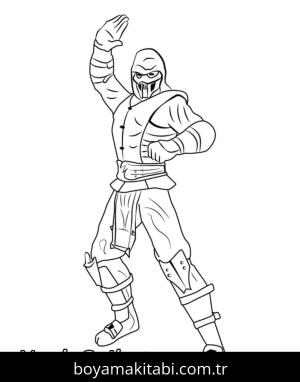 Mortal Kombat boyama sayfası – eğitici aktivite, yaratıcılık