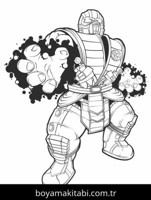 Mortal Kombat boyama sayfası – yaratıcılığı geliştirir, keyifli zaman