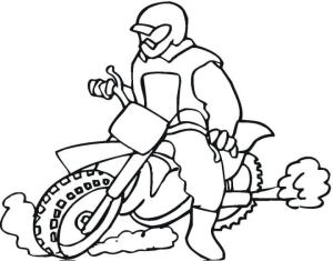 Motokros boyama sayfası,  coloring page, Bir motokros resmi çizin, 