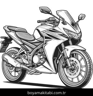 Motosiklet boyama sayfası,  coloring page, , 