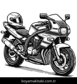 Motosiklet boyama sayfası,  coloring page, , 