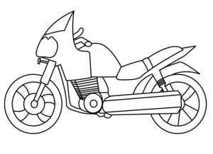 Motosiklet boyama sayfası,  coloring page, Güzel Motosiklet, 