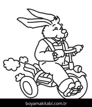 Motosiklet boyama sayfası – çocuk aktivitesi, PDF indir