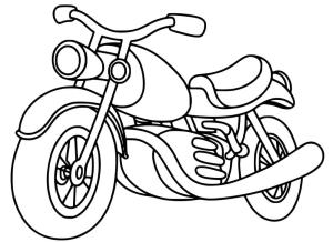 Motosiklet boyama sayfası,  coloring page, Klasik Motosiklet, 