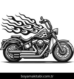Motosiklet boyama sayfası,  coloring page, , 