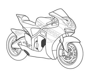 Motosiklet boyama sayfası,  coloring page, Harika Motosiklet Çiz, 