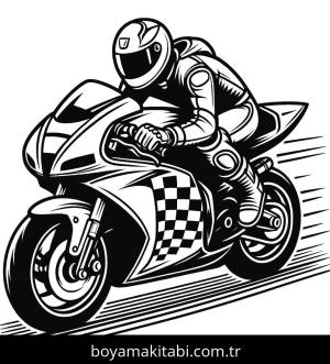 Motosiklet boyama sayfası,  coloring page, , 