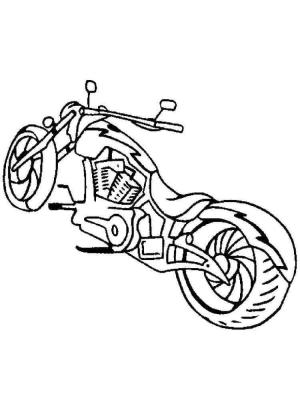 Motosiklet boyama sayfası,  coloring page, Ücretsiz Bir Motosiklet, 