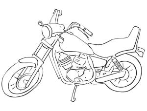 Motosiklet boyama sayfası,  coloring page, Motosiklet, 