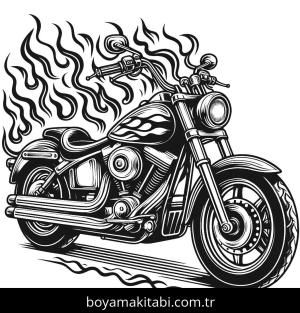 Motosiklet boyama sayfası,  coloring page, , 