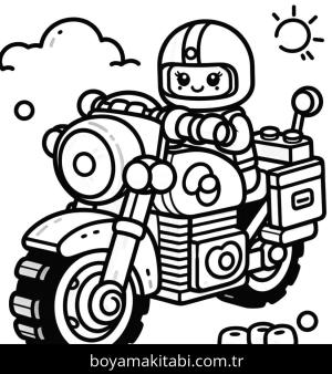 Motosiklet boyama sayfası,  coloring page, , 