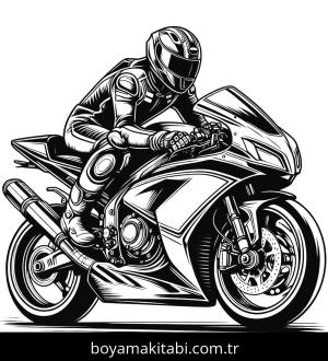 Motosiklet boyama sayfası,  coloring page, , 