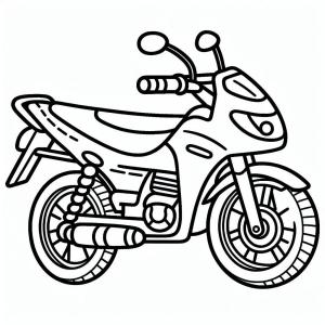 Motosiklet boyama sayfası,  coloring page, Temel Motocross ücretsiz, 