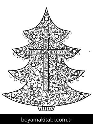 Mozaik boyama sayfası – renkli çizimler, okul öncesi