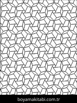 Mozaik boyama sayfası – PDF indir, sevimli karakter