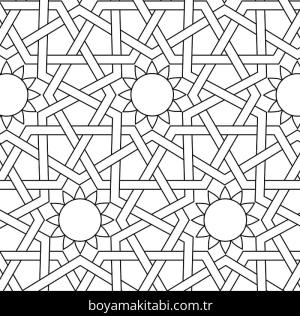 Mozaik boyama sayfası – el becerilerini geliştirir, boyama çalışması