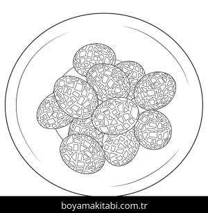 Mozaik boyama sayfası – renkli çizimler, okul öncesi