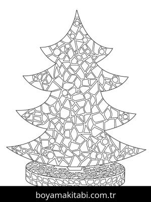 Mozaik boyama sayfası – eğitici aktivite, yaratıcılık