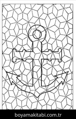 Mozaik boyama sayfası – ücretsiz yazdır, boyama etkinliği