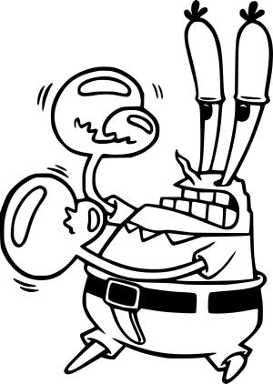 Mr. Krabs boyama sayfası, Mr. Krabs coloring page, , 