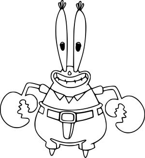 Mr. Krabs boyama sayfası, Mr. Krabs coloring page, , 