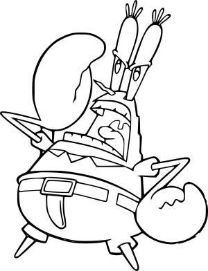 Mr. Krabs boyama sayfası, Mr. Krabs coloring page, , 