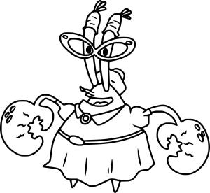 Mr. Krabs boyama sayfası, Mr. Krabs coloring page, , 