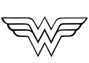 Mucize Kadın (Wonder Woman) boyama sayfası,  coloring page, Logo Mucizevi Kadın, 