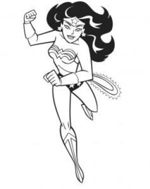 Mucize Kadın (Wonder Woman) boyama sayfası,  coloring page, Harika Kadın Yumruk, 