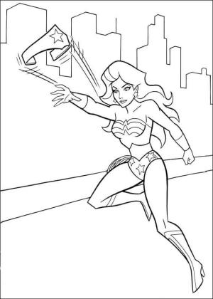 Mucize Kadın (Wonder Woman) boyama sayfası,  coloring page, Harika Kadın Fırlatma, 