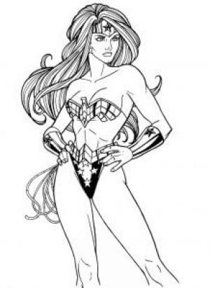 Mucize Kadın (Wonder Woman) boyama sayfası,  coloring page, Seksi Harika Kadın, 