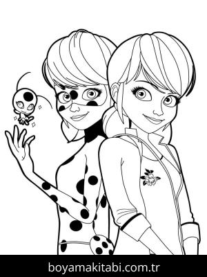 Mucize Uğur Böceği boyama sayfası – sanatsal çalışma, çocuklar için