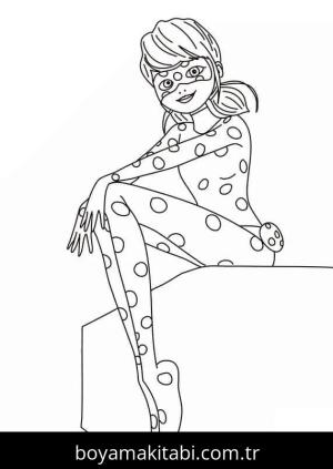 Mucize Uğur Böceği boyama sayfası – sanatsal çalışma, çocuklar için