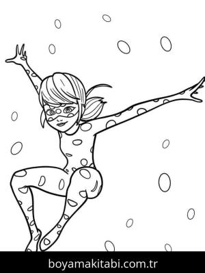 Mucize Uğur Böceği boyama sayfası – renkli çizimler, okul öncesi