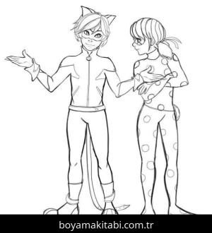 Mucize Uğur Böceği boyama sayfası – çizgi film temalı, basit çizim