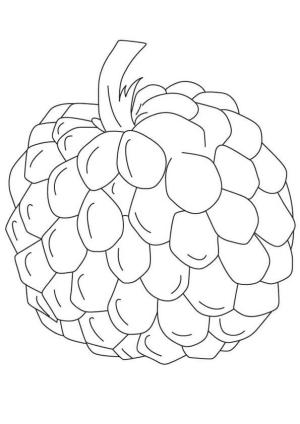 Muhallebi Elma boyama sayfası,  coloring page, Basit Muhallebi Elma, 