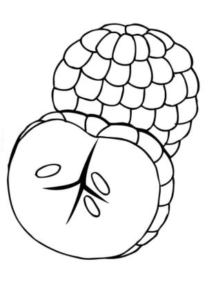 Muhallebi Elma boyama sayfası,  coloring page, Muhallebi Elma Temel ve Yarım Muhallebi Elma, 