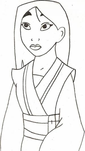 Mulan boyama sayfası,  coloring page, Mulan’ı Çizim, 